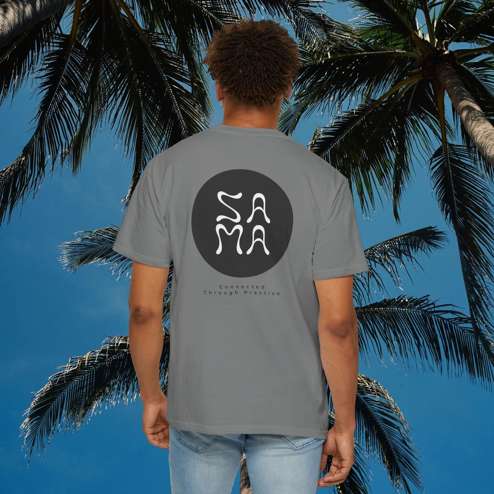 Sama Yoga House - Connected Through Practice T shirt - Sama Yoga House