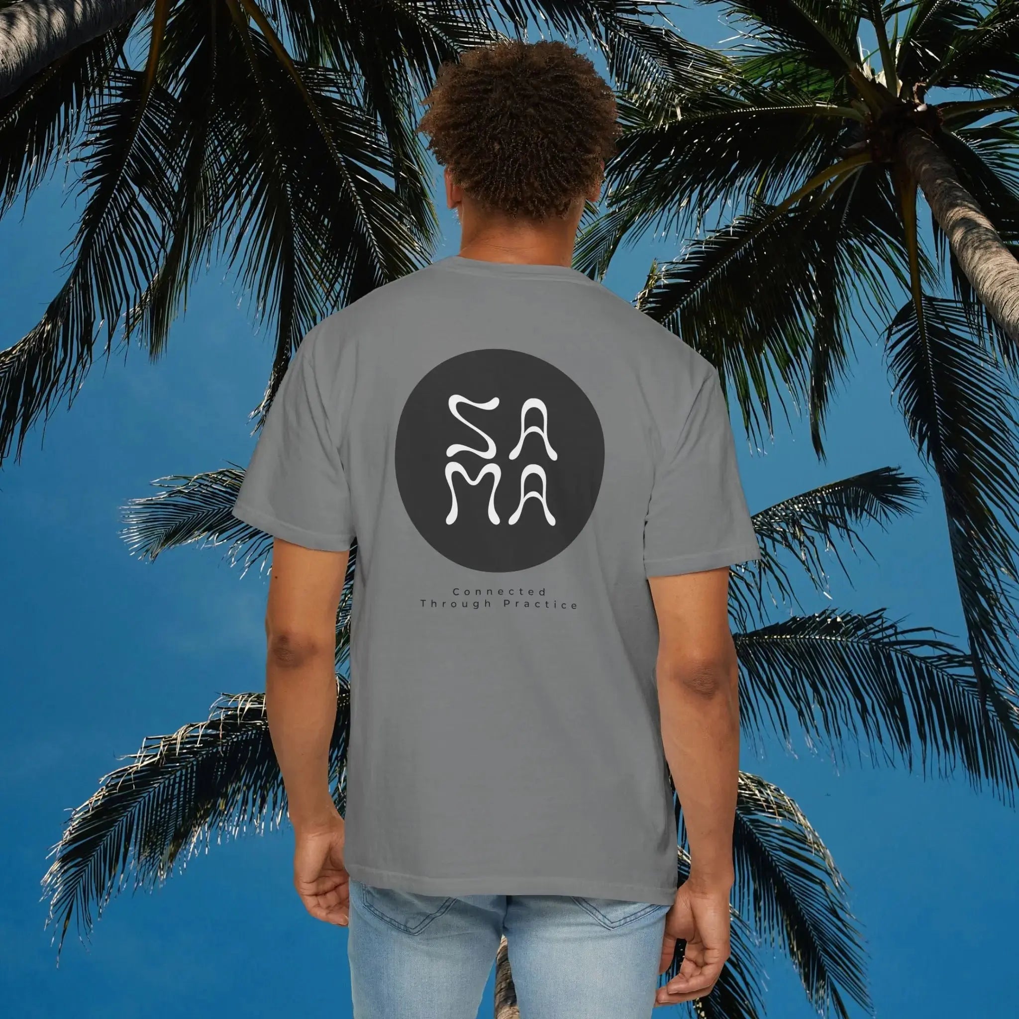 Sama Yoga House - Connected Through Practice T shirt - Sama Yoga House